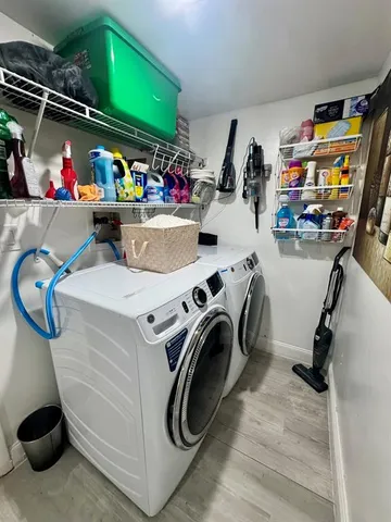 a view of storage and utility room