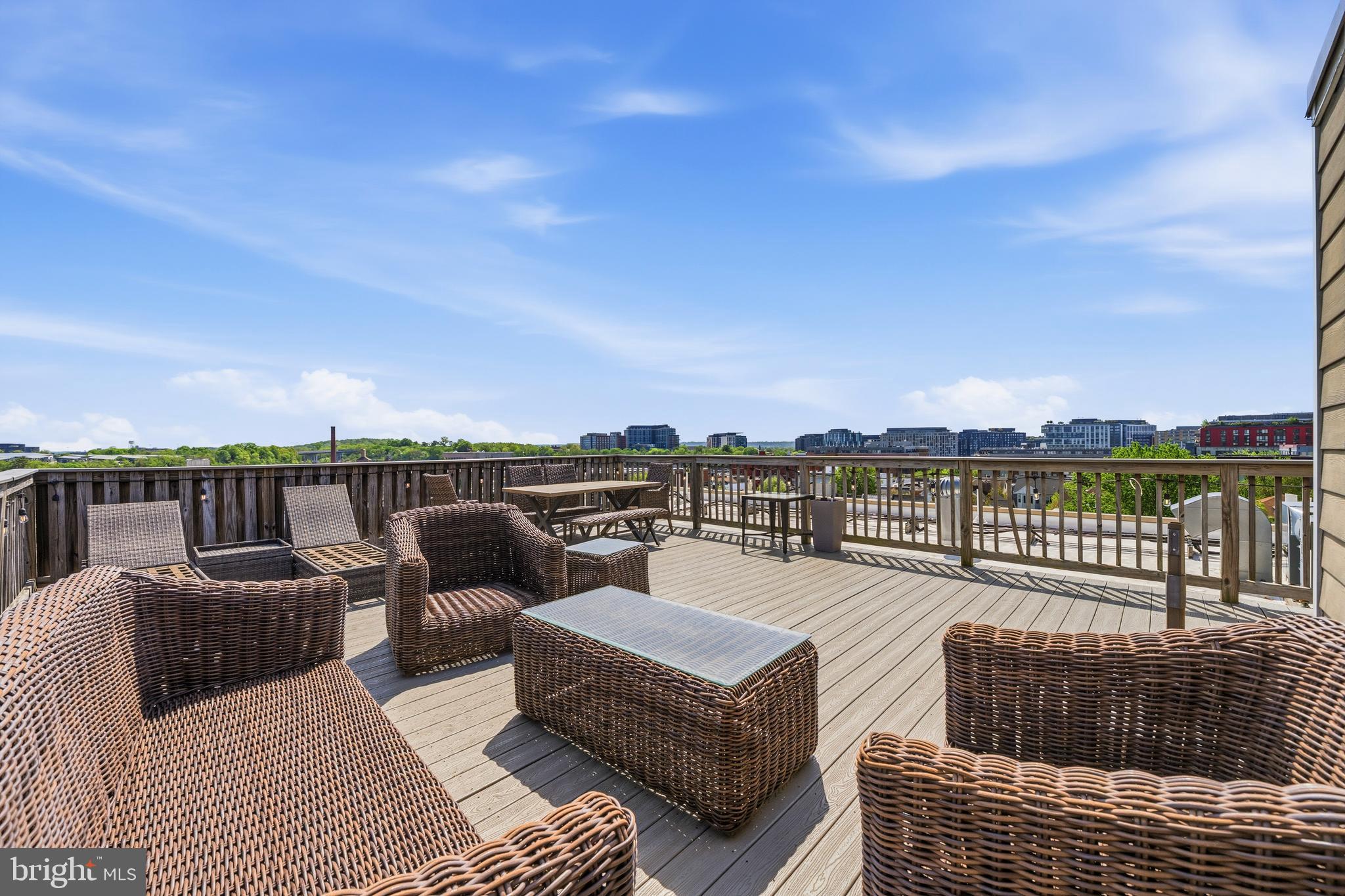 1831 2nd Street Northeast, Unit 207 Washington, DC 20002 - Photo 22 of 33 a terrace view with seating space and ocean view