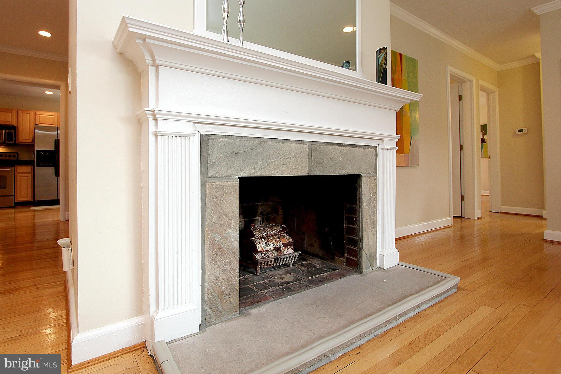 805 Stirling Road Silver Spring, MD 20901 - Photo 10 of 29 a view of a livingroom with wooden floor and a fireplace