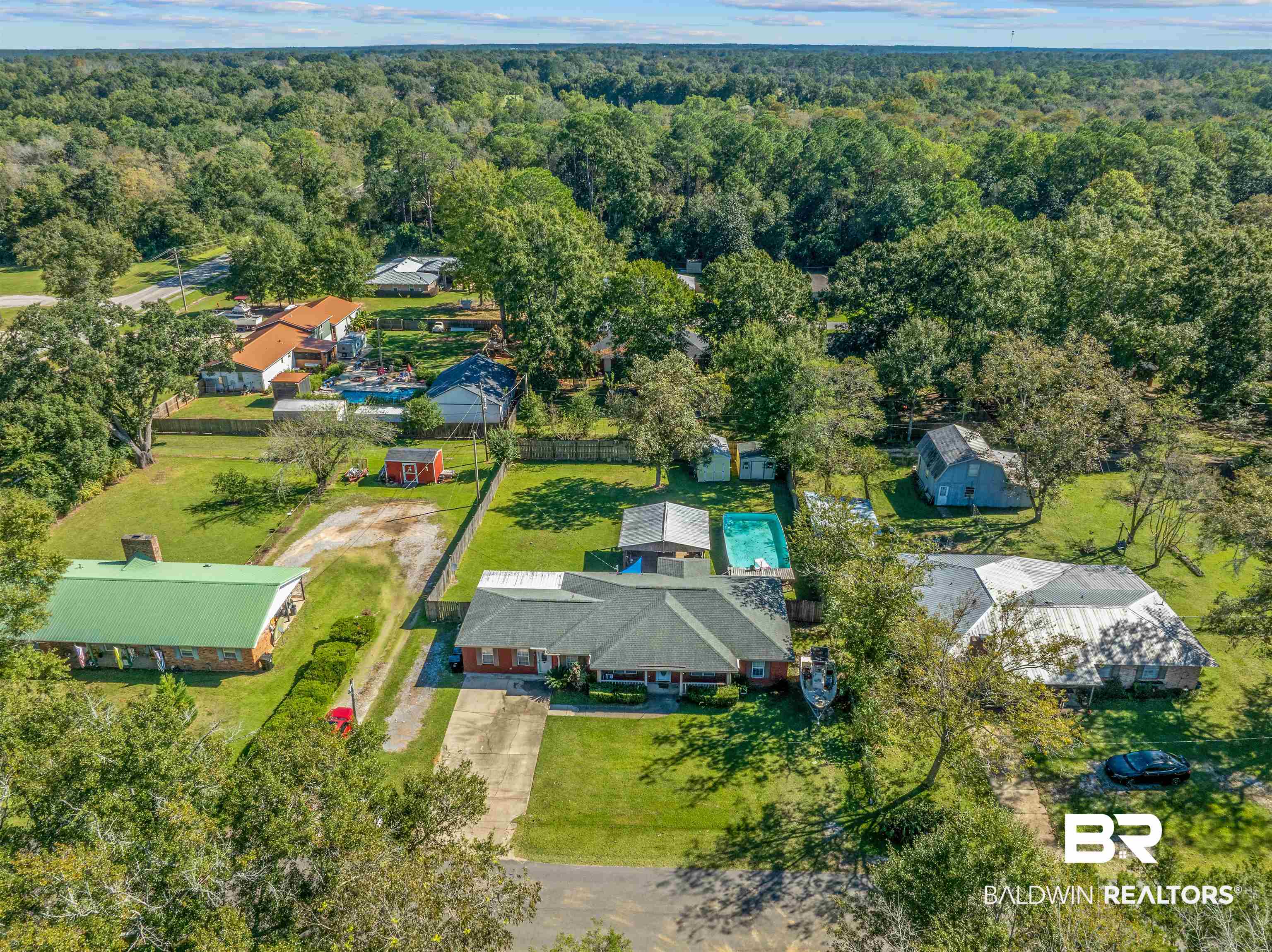 23186 Pecan Street Robertsdale, AL 36567 - Photo 29 of 36 Bird's eye view of a forest