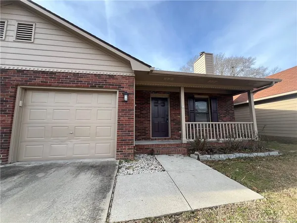 a front view of a house