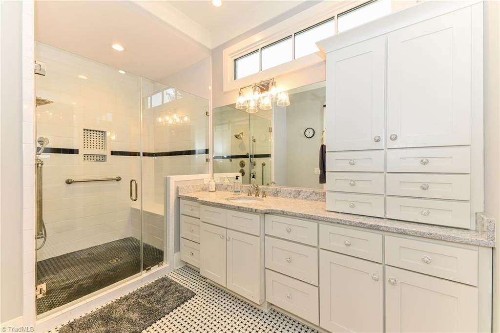 2195 Mizpah Church Road Rural Hall, NC 27045 - Photo 25 of 50 Oversized tile shower with built in bench