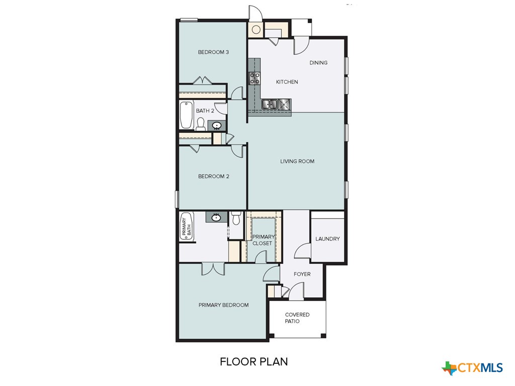 4100 Everett Street Kyle, TX 78640 - Photo 2 of 15 a picture of a floor plan