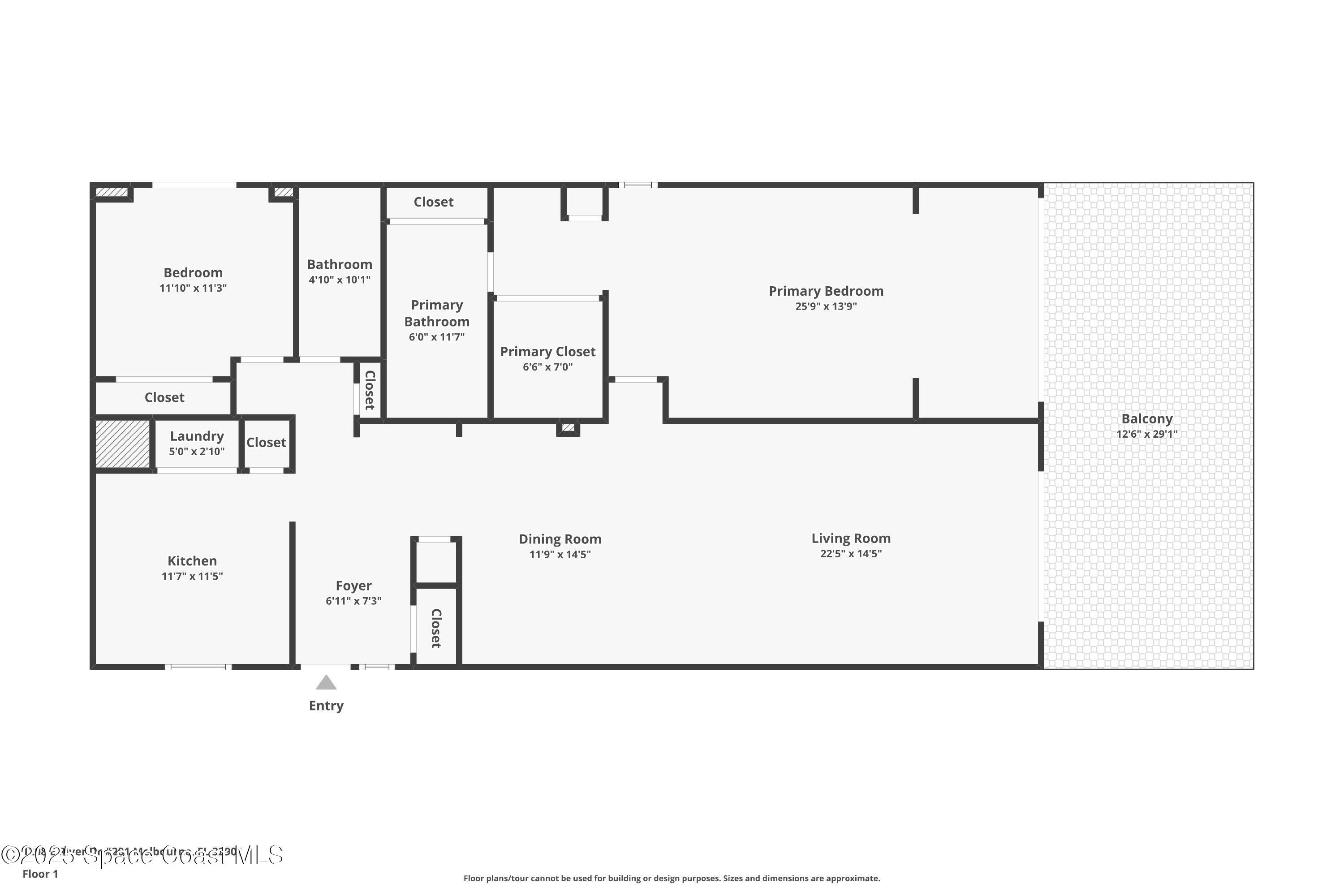 1208 East River Drive, Unit 201 Melbourne, FL 32901 - Photo 59 of 59 Floor Plan