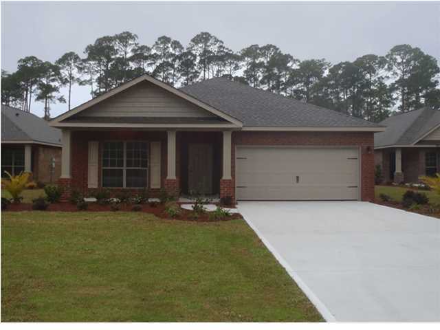 Lot 277 Riverbirch Loop Santa Rosa Beach, FL 32459 - Photo 8 of 8 a front view of a house with a yard and garage