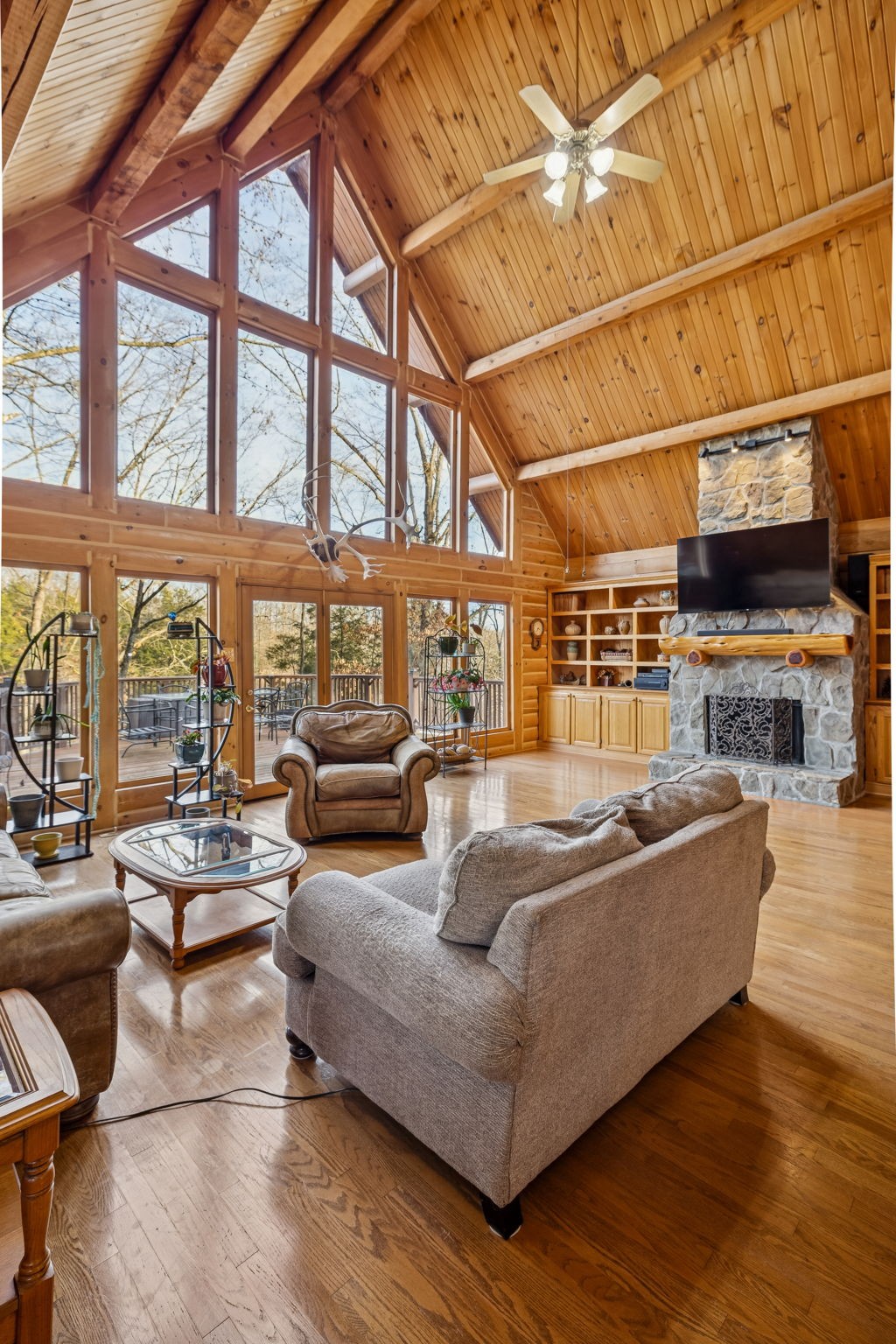 20151 Ben Fly Road Lyles, TN 37098 - Photo 15 of 98 a living room with furniture and a floor to ceiling window