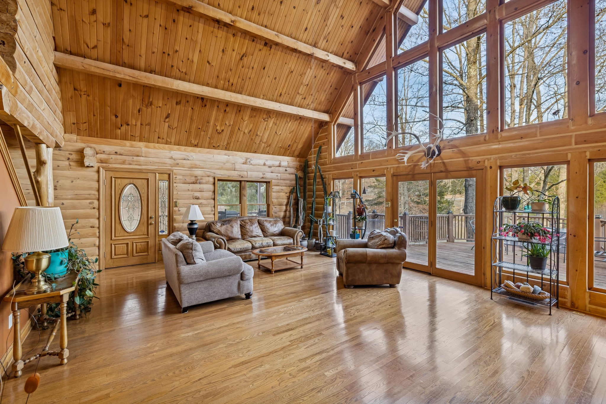 20151 Ben Fly Road Lyles, TN 37098 - Photo 25 of 98 a living room with furniture and large windows