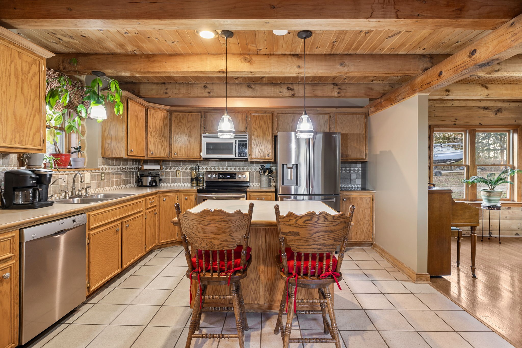 20151 Ben Fly Road Lyles, TN 37098 - Photo 34 of 98 a kitchen with stainless steel appliances granite countertop a sink and cabinets