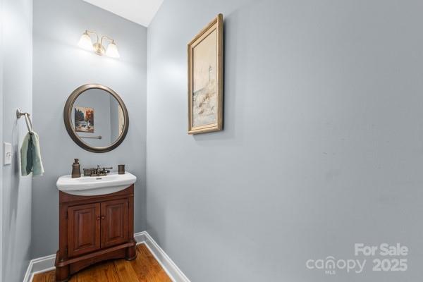 1761 Lakeland Trail Drive Tega Cay, SC 29708 - Photo 21 of 46 a bathroom with a sink and a mirror