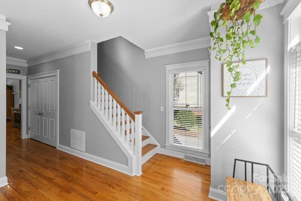 1761 Lakeland Trail Drive Tega Cay, SC 29708 - Photo 5 of 46 a view of entryway and hall with wooden floor