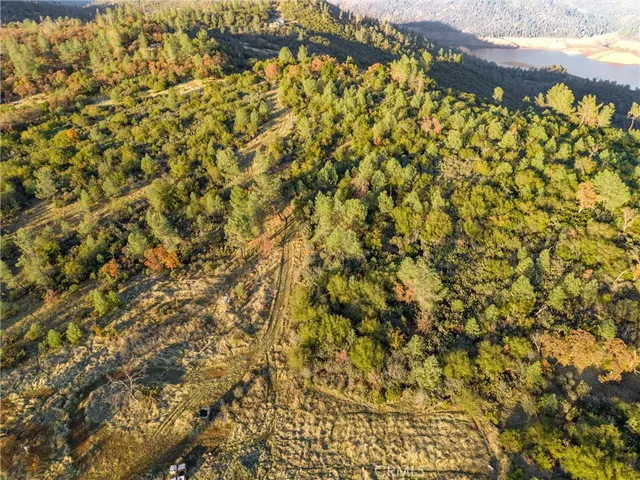 a view of a city with mountains in the background