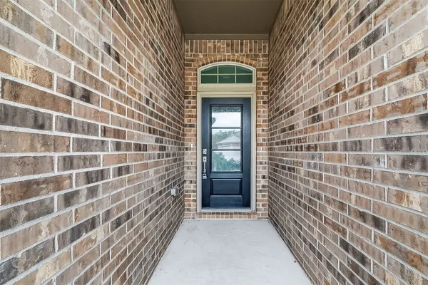 a view of front door of house