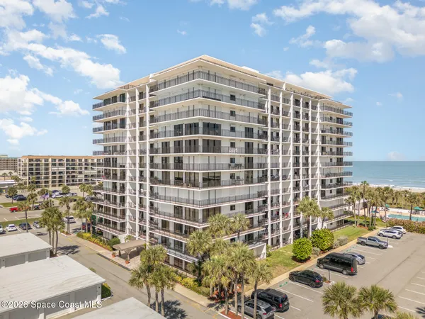 a front view of a building