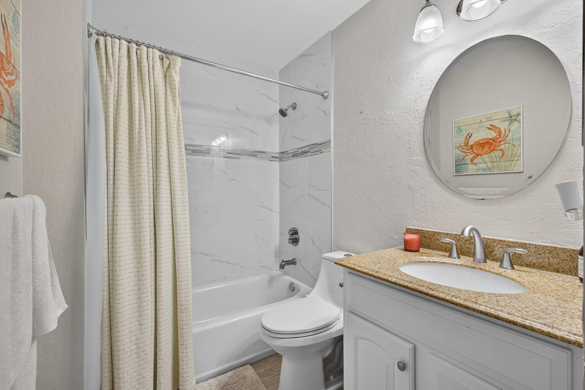 406 Harbour Pointe Way Greenacres, FL 33413 - Photo 35 of 79 a bathroom with a granite countertop sink toilet and shower