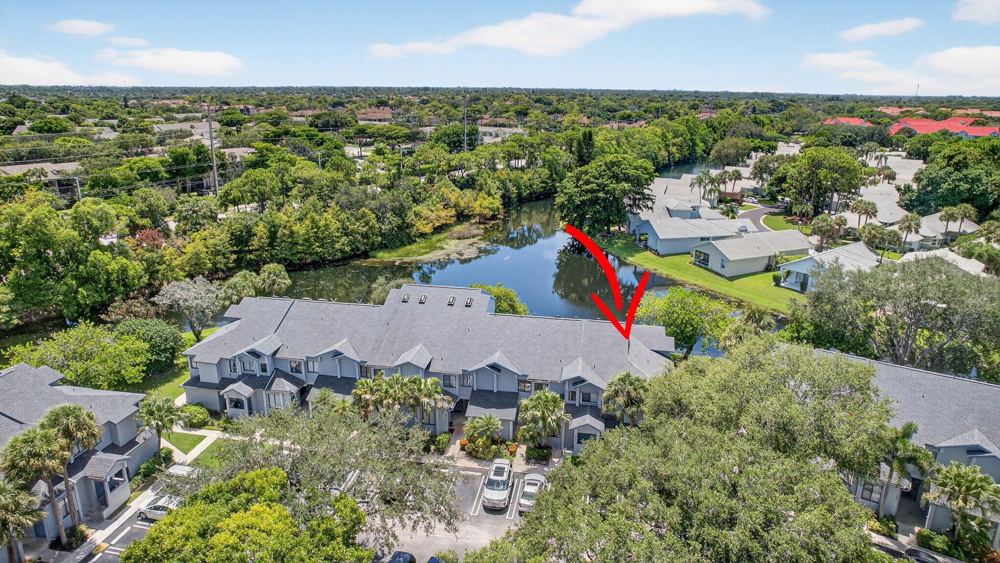 406 Harbour Pointe Way Greenacres, FL 33413 - Photo 61 of 79 an aerial view of a houses with a yard