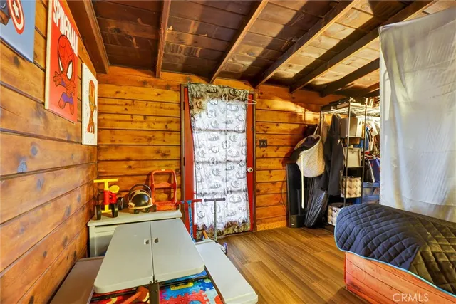 a view of entryway with a wooden floor