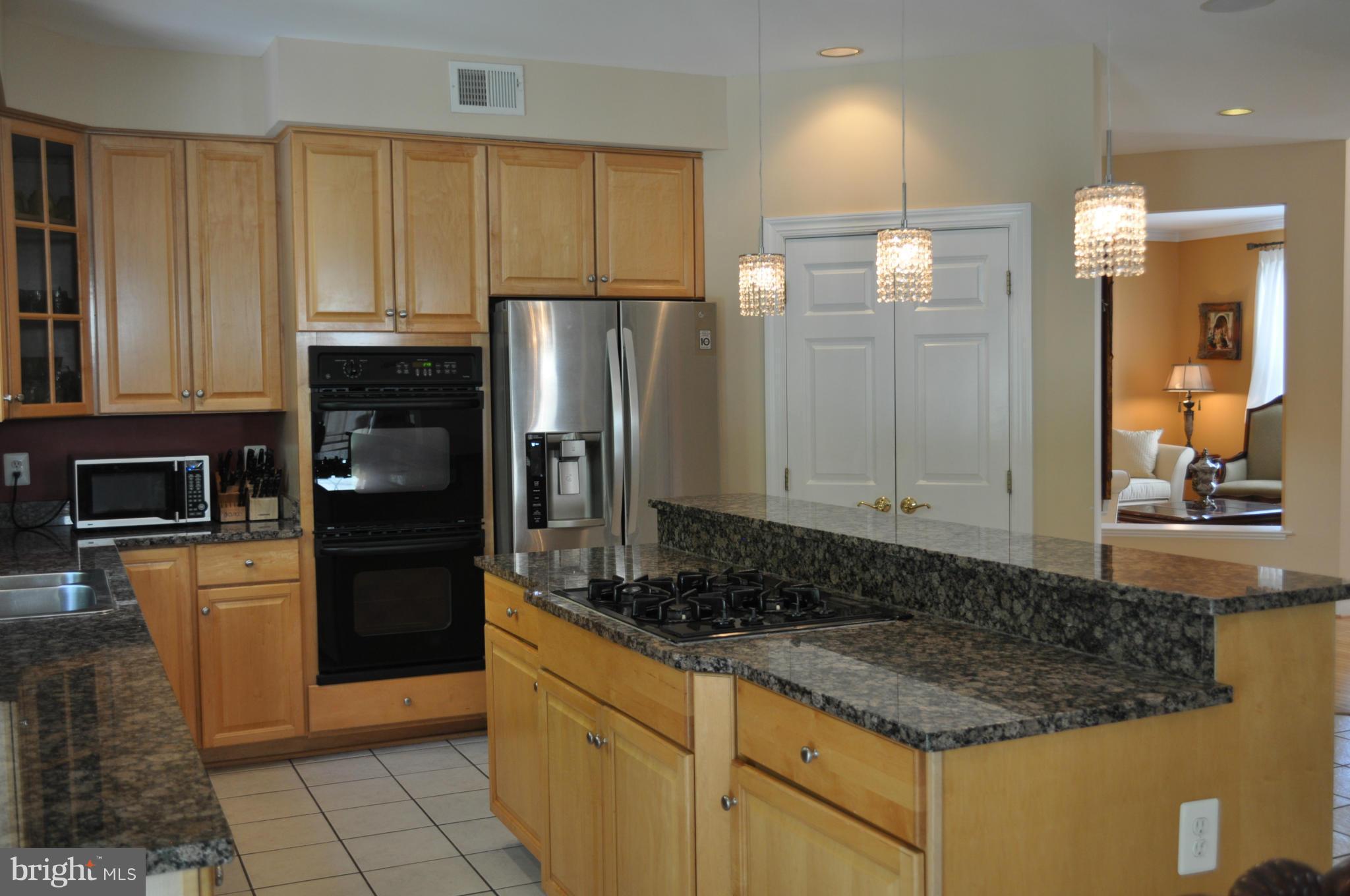 3907 Pender Spring Drive Fairfax, VA 22033 - Photo 8 of 30 a kitchen with stainless steel appliances granite countertop a refrigerator a stove and a sink
