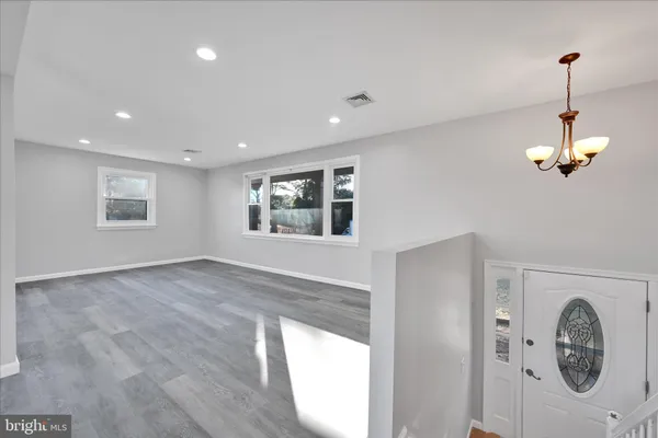 a view of a livingroom with a window