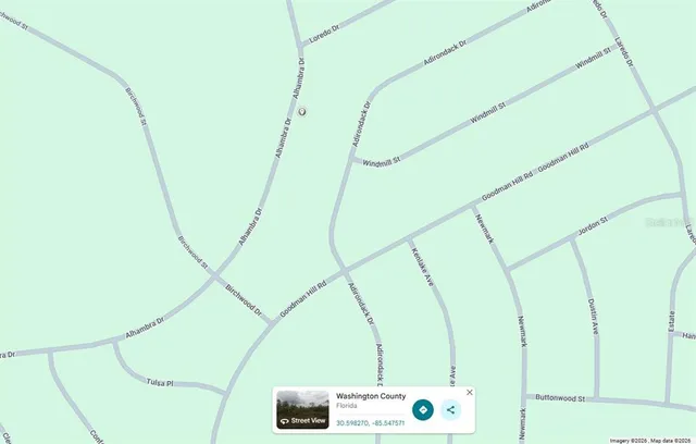 a view of street and sign board