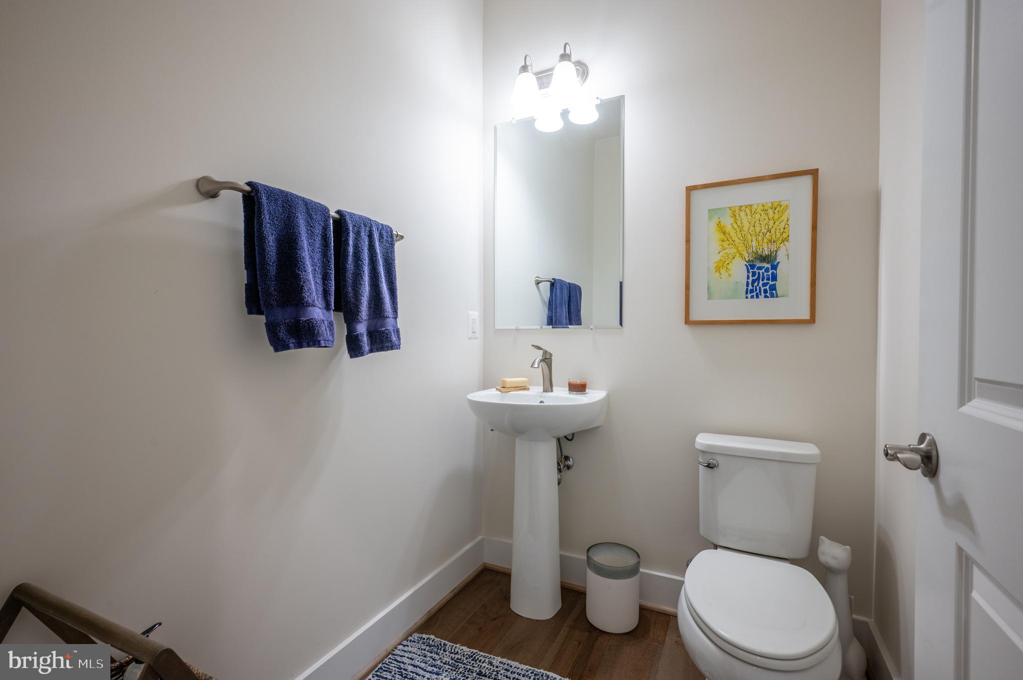 6233 McConnell Lane Springfield, VA 22152 - Photo 24 of 58 a bathroom with a toilet a sink and mirror