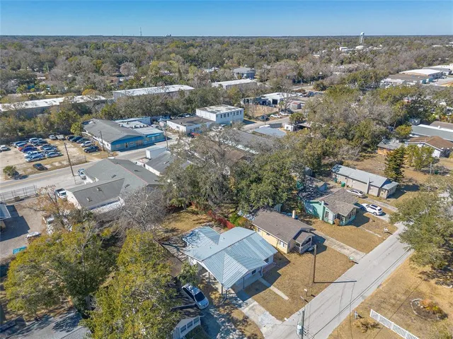 an aerial view of a city