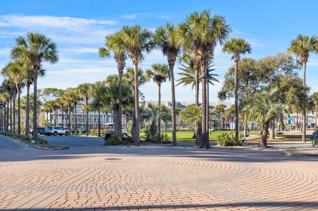 a front view of residential houses with street