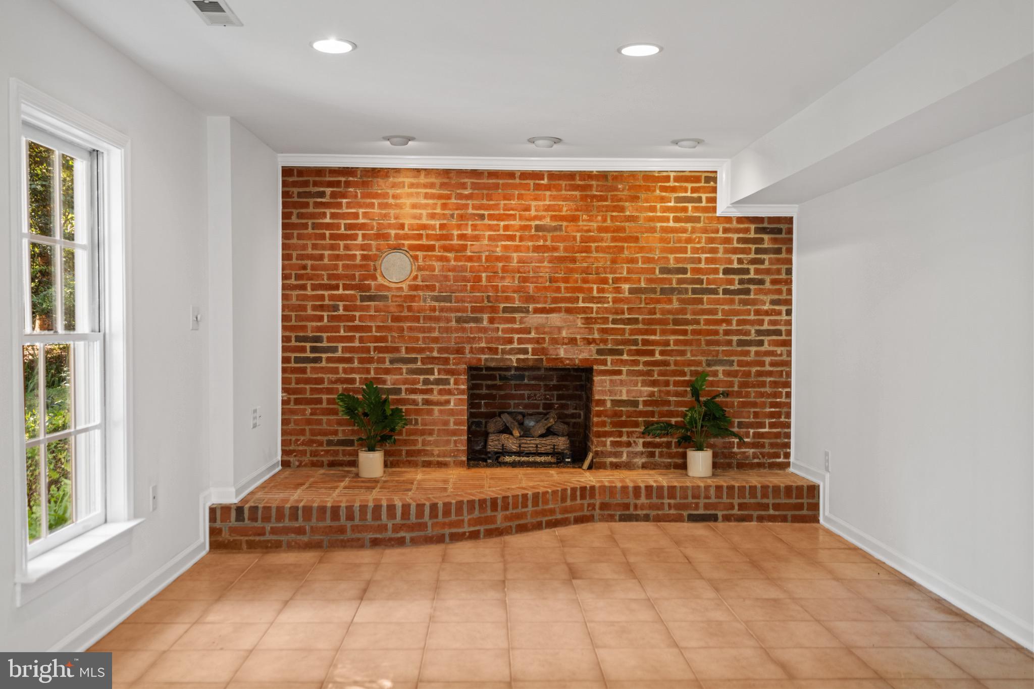 12919 Mill Road Fredericksburg, VA 22407 - Photo 32 of 47 Brick gas fireplace in lower level