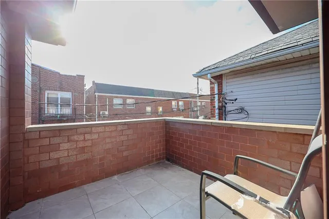 a view of terrace with seating space