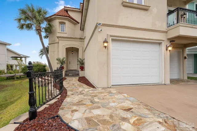 a view of a house with a balcony
