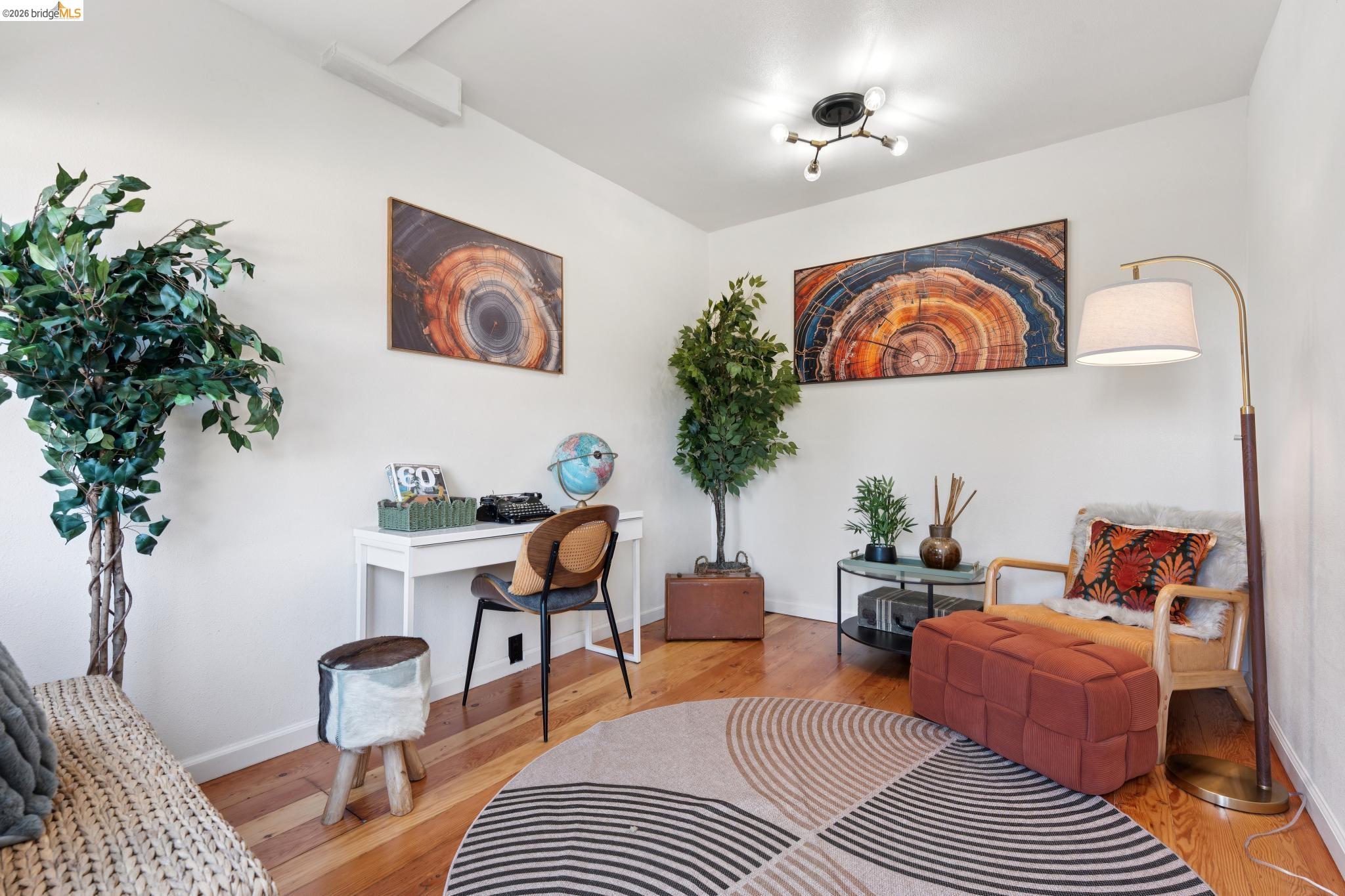 2301 Oak Street Berkeley, CA 94708 - Photo 50 of 61 Hardwood-style flooring throughout this bright room