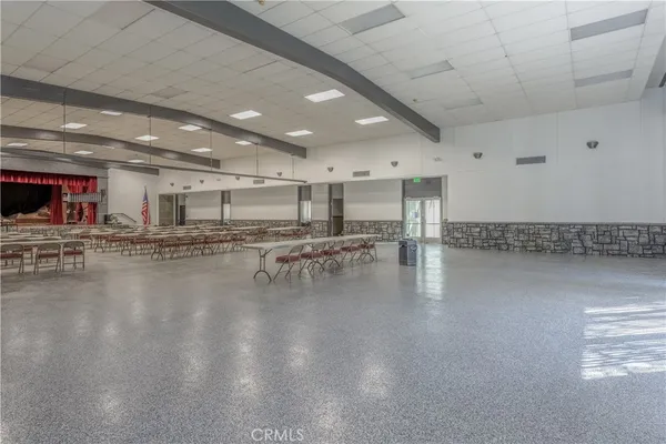 a gym with lots of counter top space