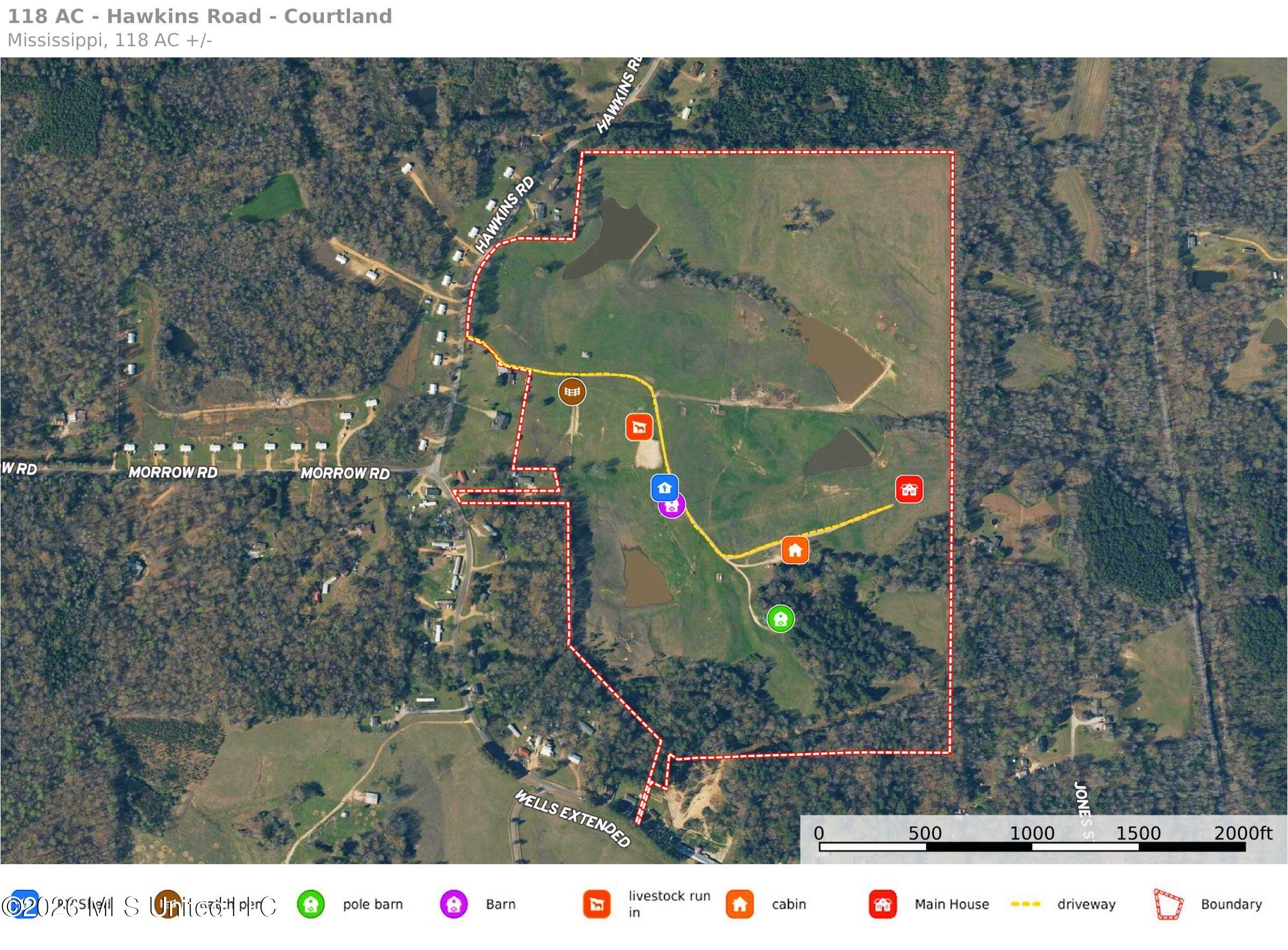 116 Hawkins Road Courtland, MS 38620 - Photo 8 of 200 1 map-118 AC Courtland