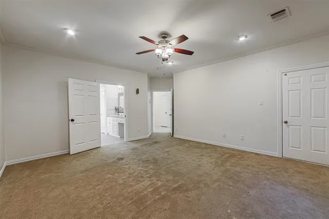 a view of an empty room