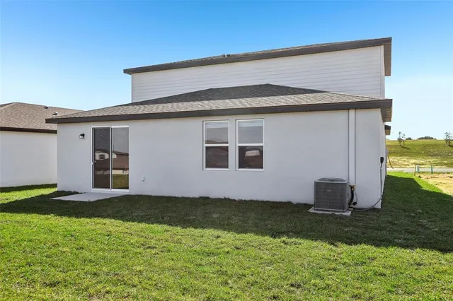 a house view with a garden space