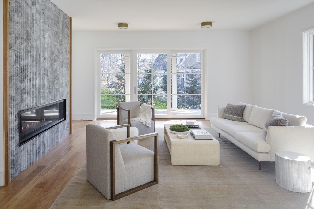 78 Arnold Road Wellesley, MA 02481 - Photo 6 of 42 a living room with furniture and a large window
