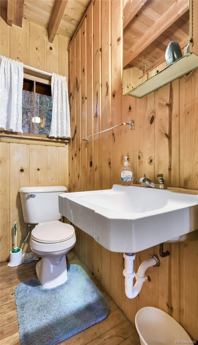 104 Usfs Divide, Unit 383 Divide, CO 80814 - Photo 14 of 41 a bathroom with a sink toilet and shower