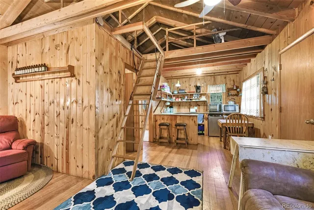 a view of a livingroom with furniture and a couch