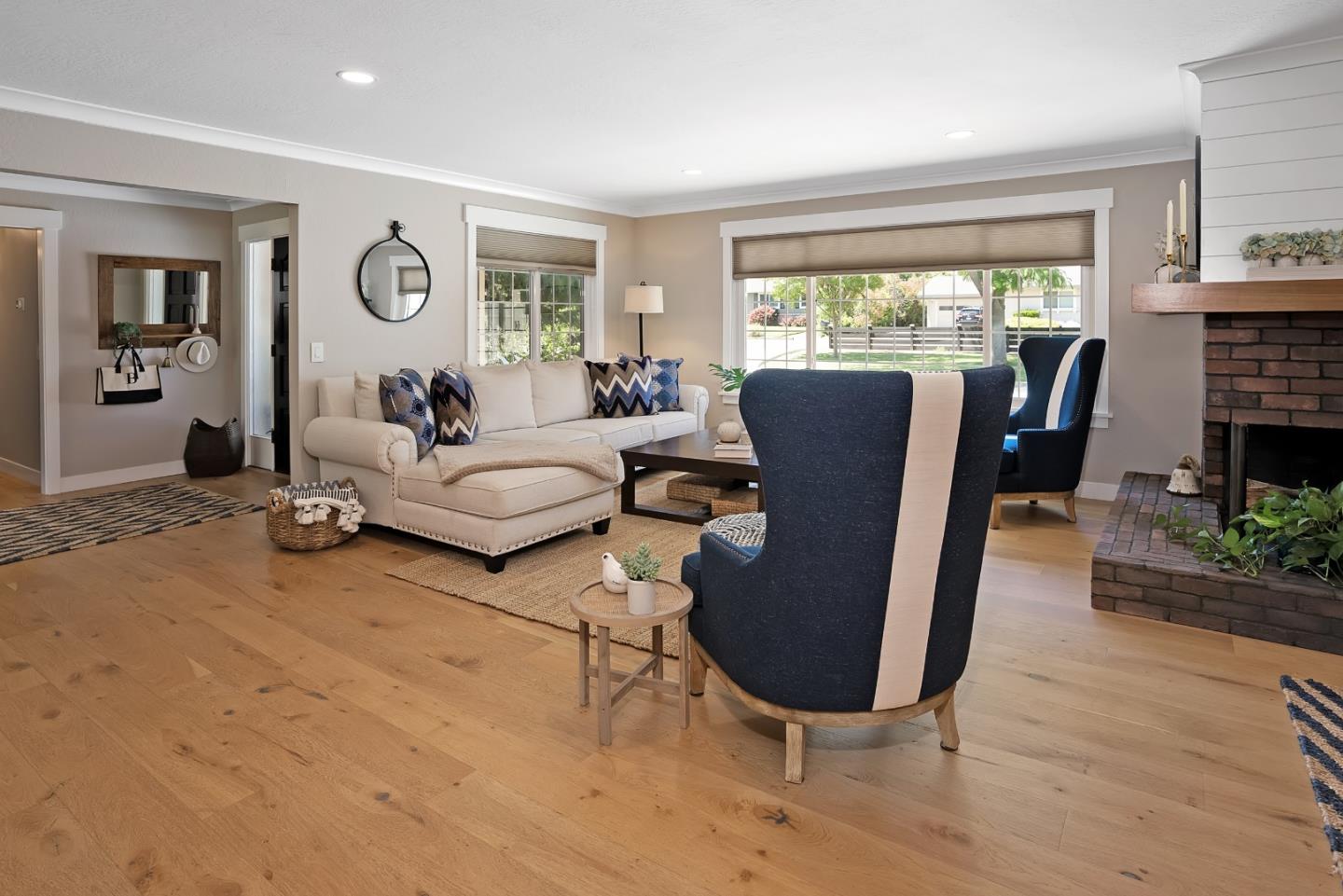 105 Rays Circle Hollister, CA 95023 - Photo 6 of 36 a living room with fireplace furniture and a large window