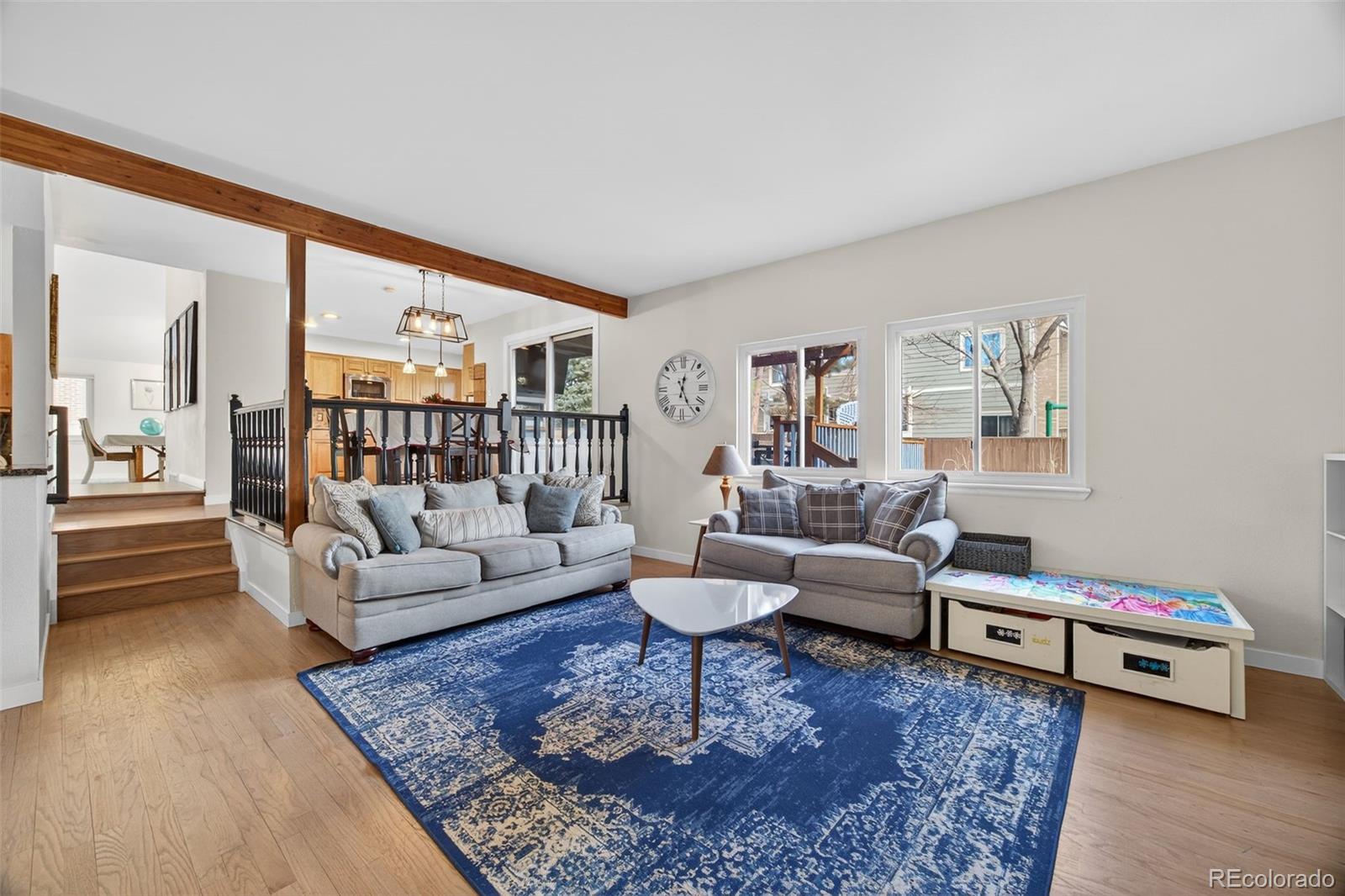 8764 Wildrose Court Highlands Ranch, CO 80126 - Photo 27 of 50 a living room with furniture and a rug