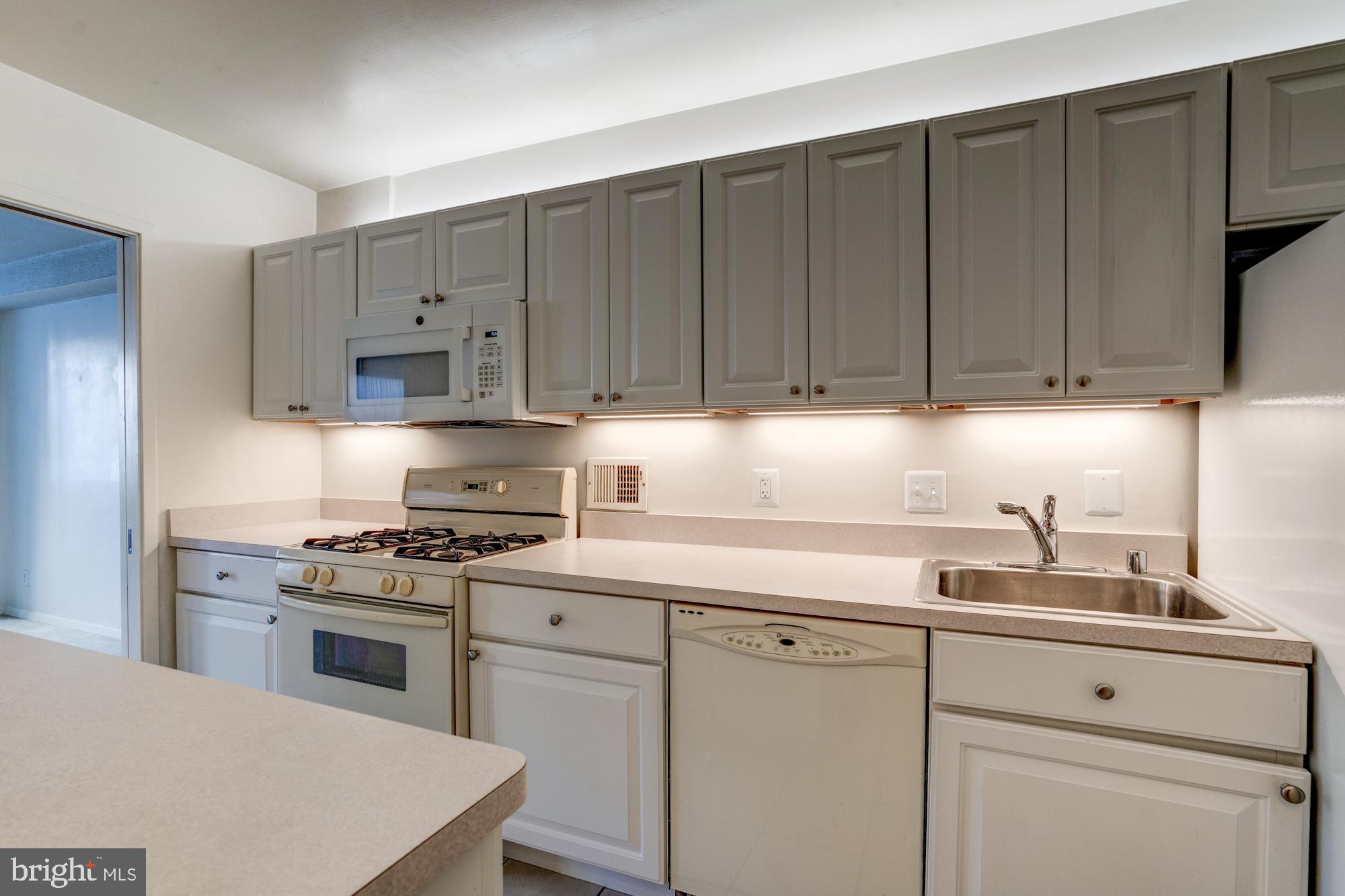 4515 Willard Avenue, Unit 719S Chevy Chase, MD 20815 - Photo 28 of 44 a kitchen with cabinets appliances a sink and a counter top space