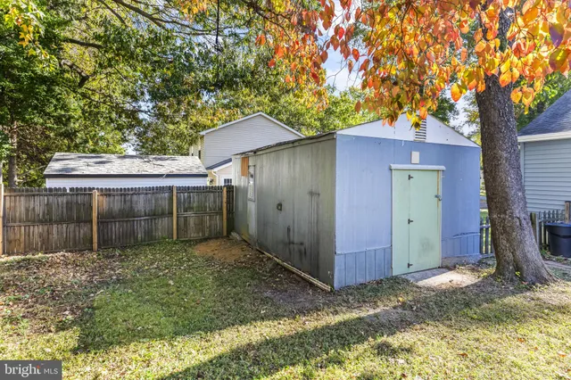 a backyard of a house