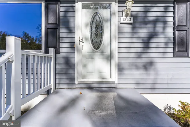 a view of wooden door