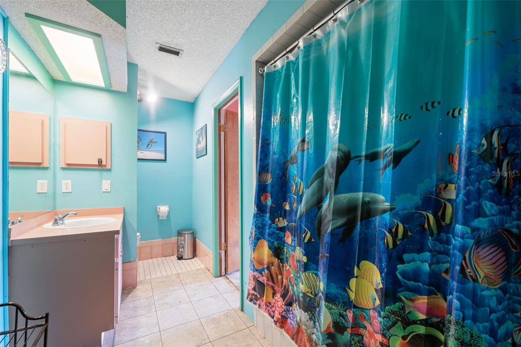 18160 Spangler Avenue Brooksville, FL 34604 - Photo 25 of 37 a bathroom with a sink and mirror
