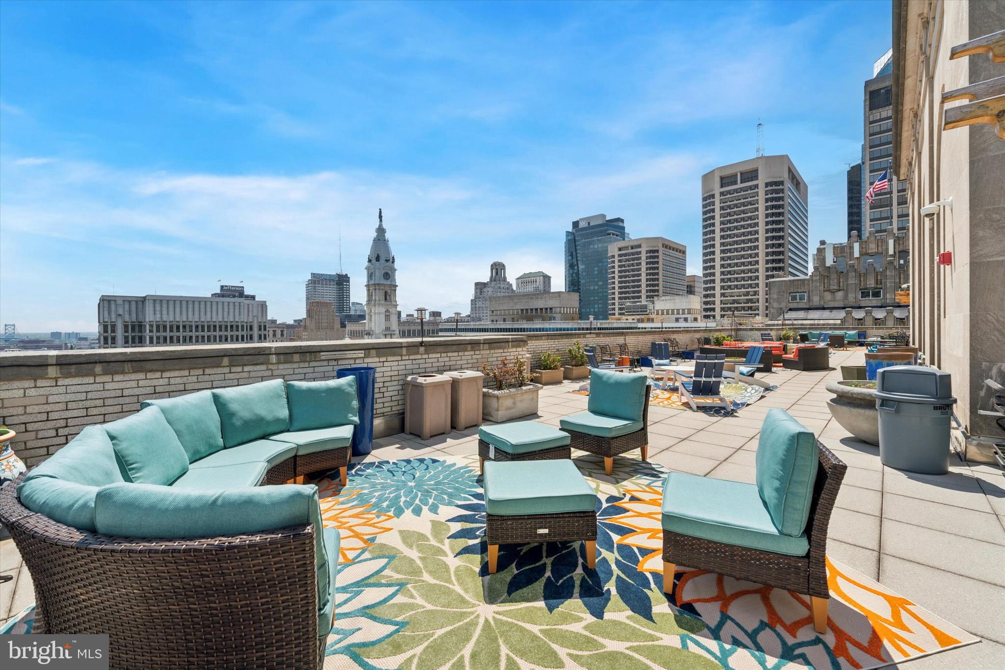 1600 Arch Street, Unit 1706 Philadelphia, PA 19103 - Photo 21 of 34 a view of roof deck with patio