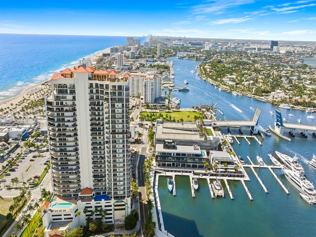 Jackson Tower Overlooking the New Las Olas Marina
