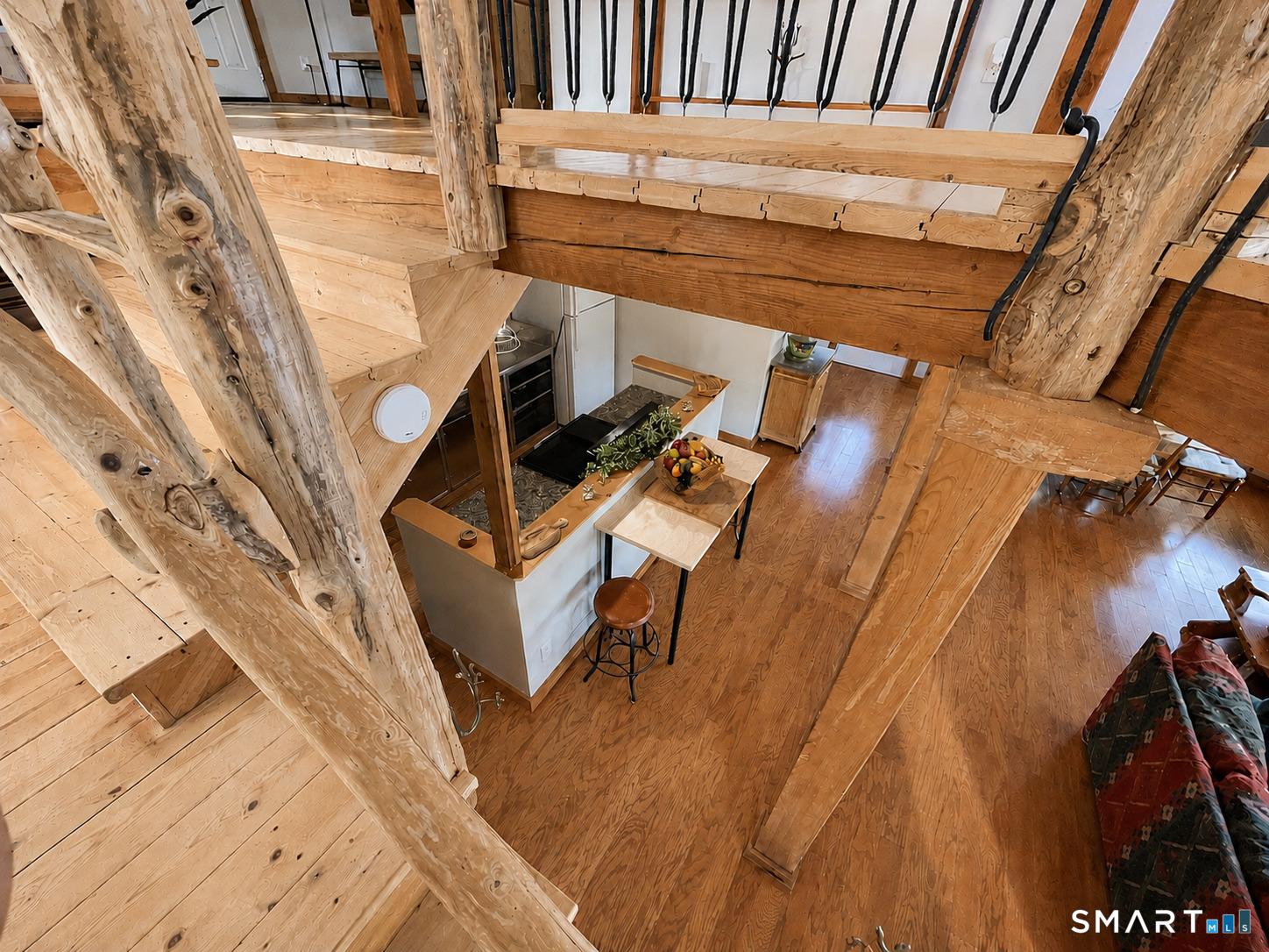 74 Cove Road, Unit 17 Haddam, CT 06424 - Photo 13 of 39 a view of balcony with wooden floor