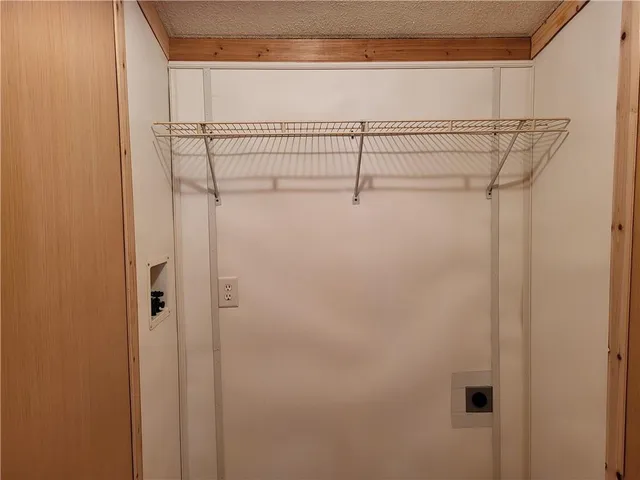 a close view of closet