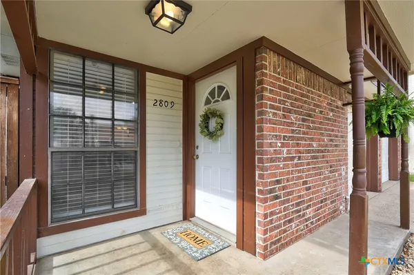 a view of front door