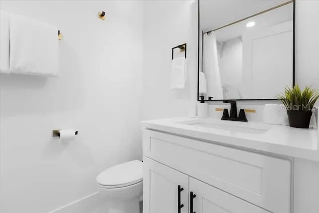 a view of balcony with wooden floor