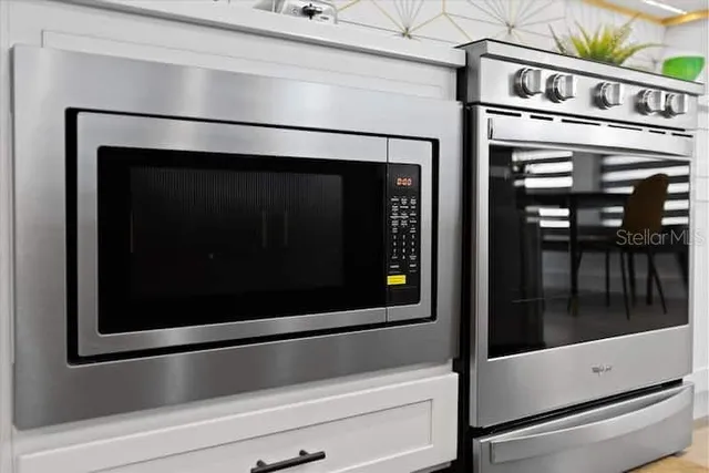 a close view of a fireplace